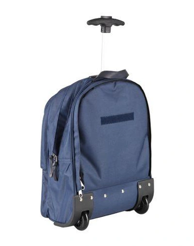 Shop Dolce & Gabbana Wheeled Luggage In Dark Blue