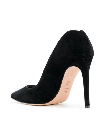 Shop Alexander Mcqueen Curved Heel Pumps In Black