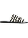 Ancient Greek Sandals Niki Braids Slide In Black