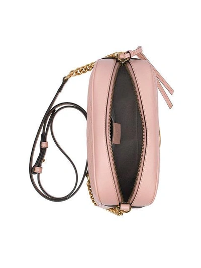 Shop Gucci Gg Marmont Matelassé Shoulder Bag - Pink