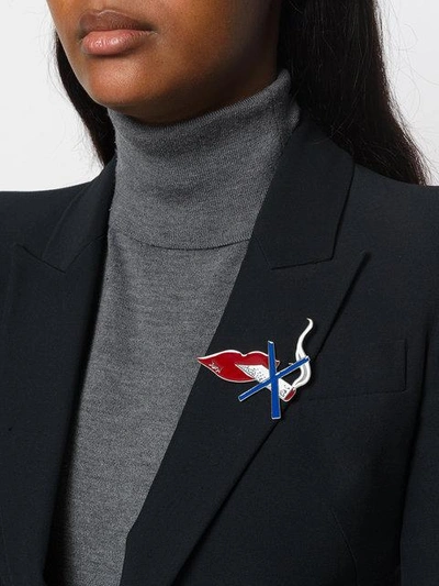 Saint Laurent Bouche Brooch