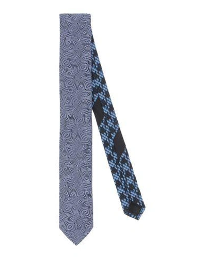 Dries Van Noten Tie In Dark Blue