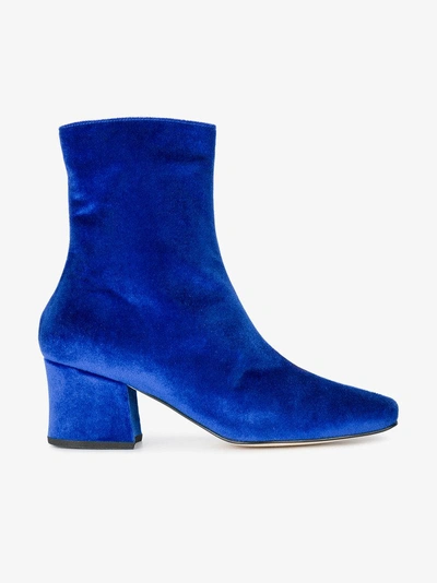 Shop Dorateymur Blue Velvet Sybil Leek 60 Boots