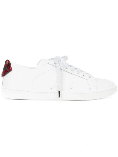 Shop Saint Laurent Signature Court Classic Sl/01 Lips Sneakers In White