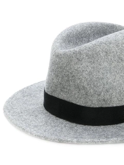 Shop Dsquared2 Fedora Hat In Grey