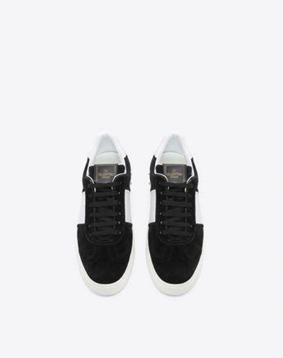Shop Valentino Flycrew Sneaker In Black