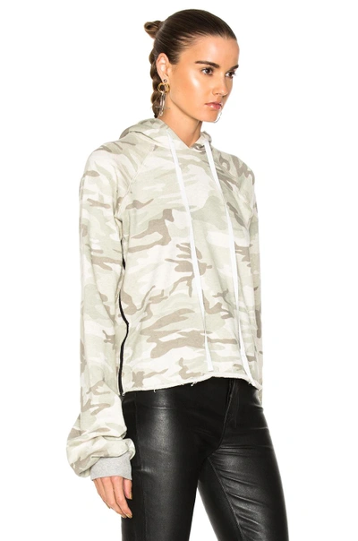 Shop Ben Taverniti Unravel Project Camo Terry Oversized Sleeve Hoodie In Multi