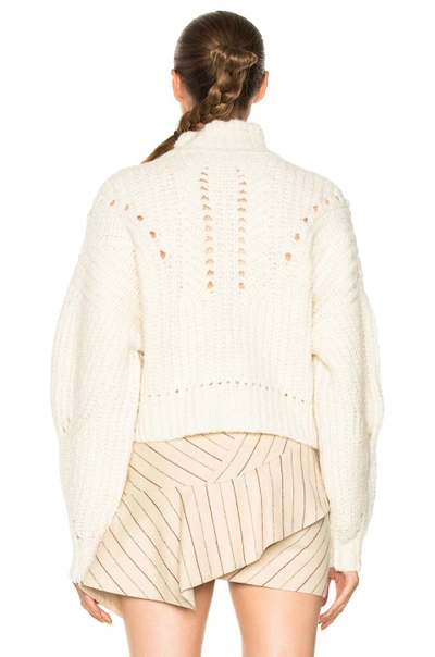 Shop Isabel Marant Farren Sweater In Neutrals,white