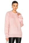 CARVEN MOHAIR SWEATER IN PINK.,8210PU038