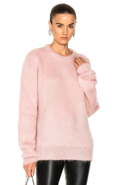 Shop Carven Mohair Sweater In Pink. In Rose Pale