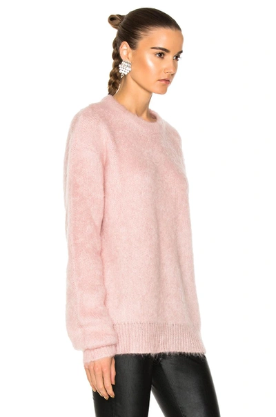 Shop Carven Mohair Sweater In Pink. In Rose Pale