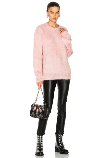 Shop Carven Mohair Sweater In Pink. In Rose Pale