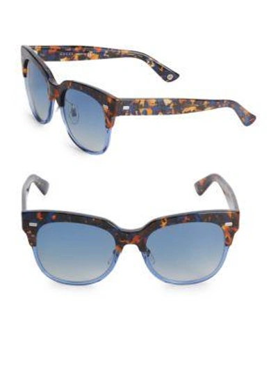 Saint Laurent Gucci Sun Havana 54mm Clubmaster Sunglasses In Havana Sport