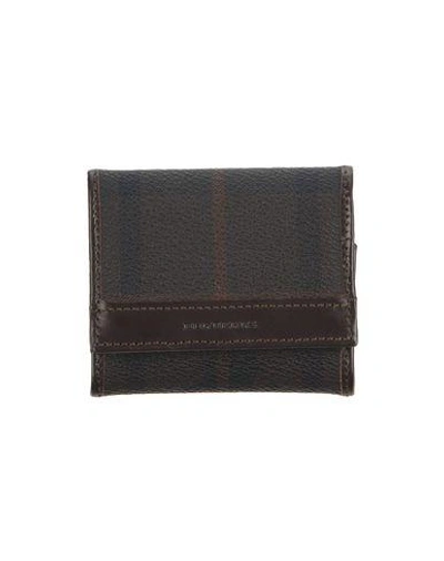 Shop Burberry Wallet In Dark Brown