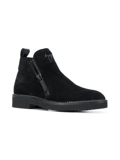 Shop Giuseppe Zanotti Austin Boots In Black