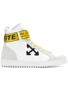 OFF-WHITE SECURITY HIGH-TOP SNEAKERS,OMIA051F17350020011012191334