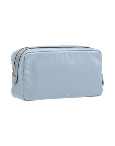 Shop Anya Hindmarch Beauty Case In Sky Blue