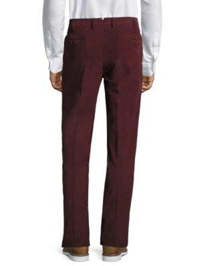 Shop Pt01 Men's Slim-fit Corduroy Trousers In Off White