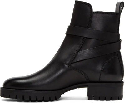 Shop Dsquared2 Black Buckle Boots