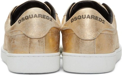 Shop Dsquared2 Gold Santa Monica Sneakers In 7043 Gold