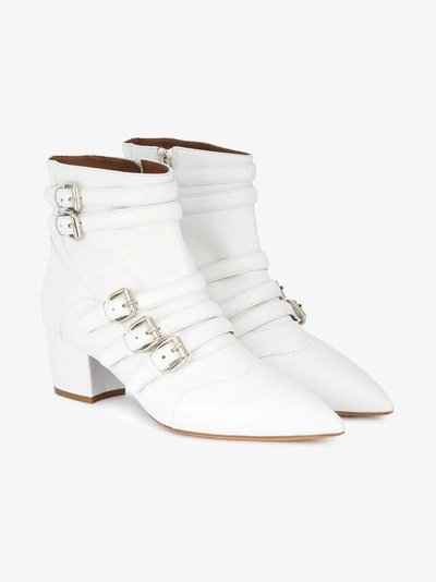 Shop Tabitha Simmons Christy Multi Buckle Boots In White