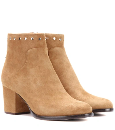Shop Jimmy Choo Melvin 65 Suede Ankle Boots In Brown