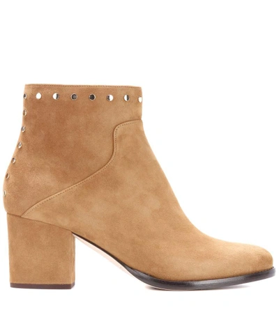 Shop Jimmy Choo Melvin 65 Suede Ankle Boots In Brown
