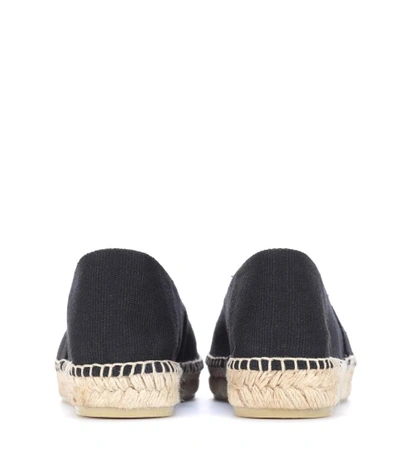 Shop Kenzo Embroidered Espadrilles In Llack