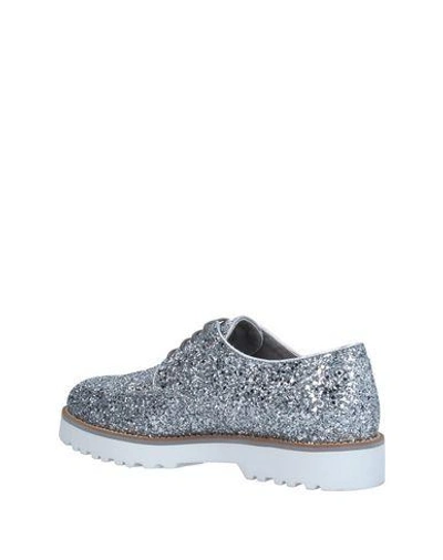 Hogan Lace-up Shoes In Silver