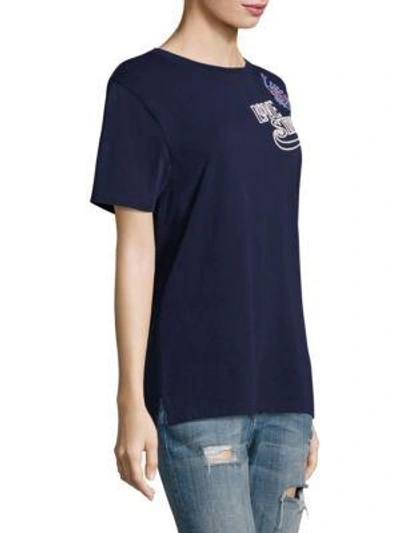 Shop Opening Ceremony Love Stings Cotton Tee In Eclipse