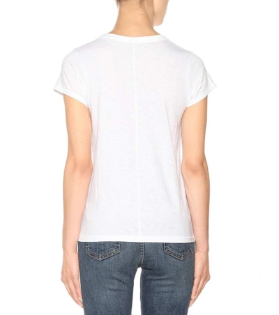 Shop Rag & Bone The Tee Cotton T-shirt In White