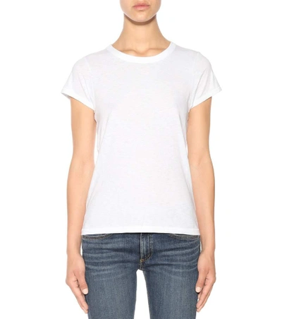 Rag & Bone Slub-texture Pima-cotton T-shirt In White