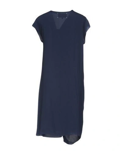 Shop Maison Margiela Short Dress In Slate Blue
