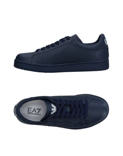 Ea7 Sneakers In Dark Blue