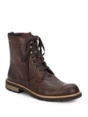 JOHN VARVATOS STAR LEATHER LACE-UP BOOTS,0400088473613