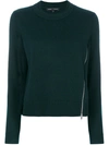 PROENZA SCHOULER long-sleeved zip sweater,DRYCLEANONLY