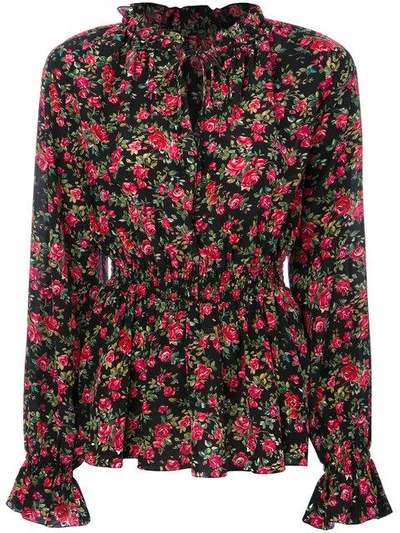 Shop Dolce & Gabbana Rose Print Blouse