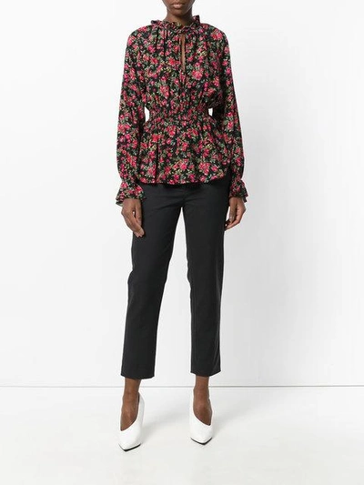 Shop Dolce & Gabbana Rose Print Blouse