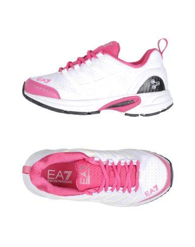 Shop Ea7 Sneakers In White