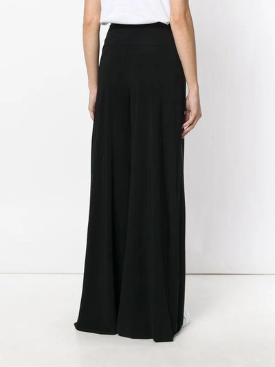 Norma Kamali Wide Leg Trousers In Black