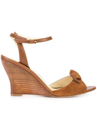 Shop Sarah Flint Wedge Sandals  In Brown