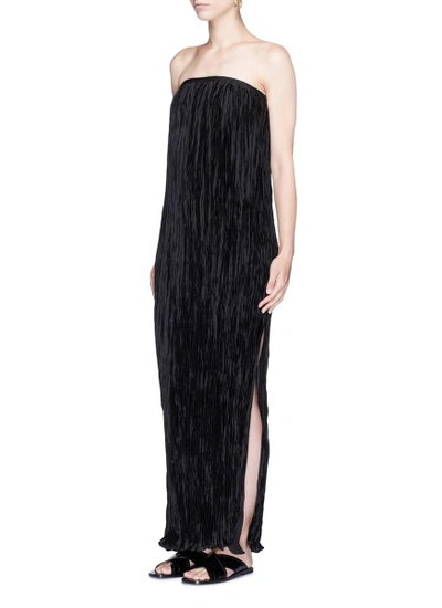 Shop Elizabeth And James 'denver' Crinkle Pleated Strapless Gown