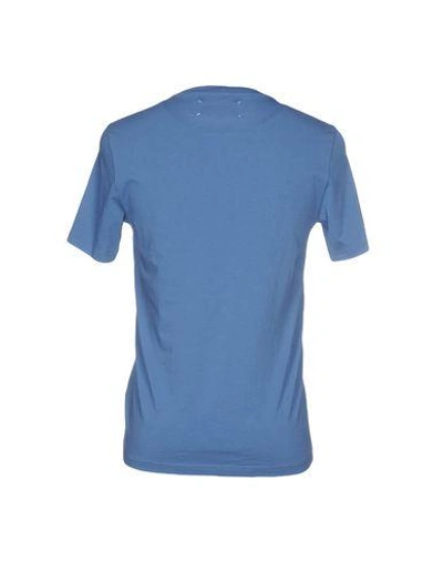 Shop Maison Margiela T-shirts In Slate Blue