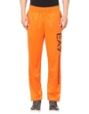 Ea7 Casual Pants In Orange