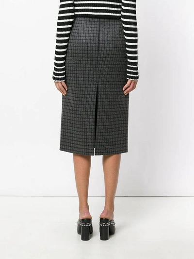 Shop N°21 Checked Pencil Skirt In Grey