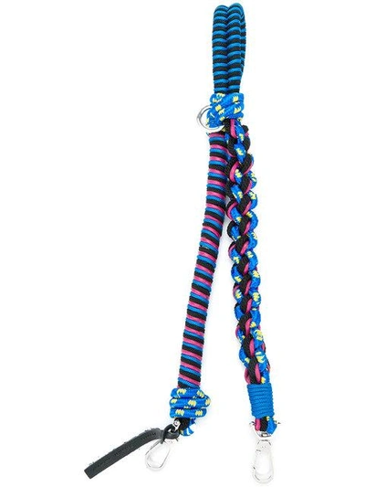 Proenza Schouler Braided Cord Shoulder Strap, Blue/red In Lapis