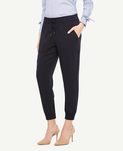 Shop Ann Taylor Jogger Pants In Atlantic Navy