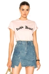 ALEXA CHUNG ALEXACHUNG DOUBLE TROUBLE BOXY TEE IN PINK,1702 JE08 CO209