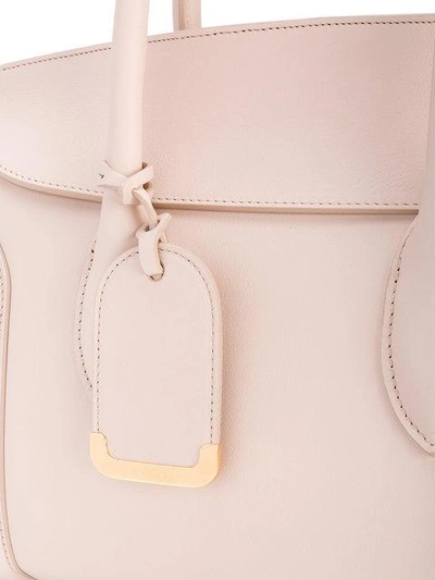 Shop Alexander Mcqueen Pink Heroine Leather Tote Bag - Neutrals