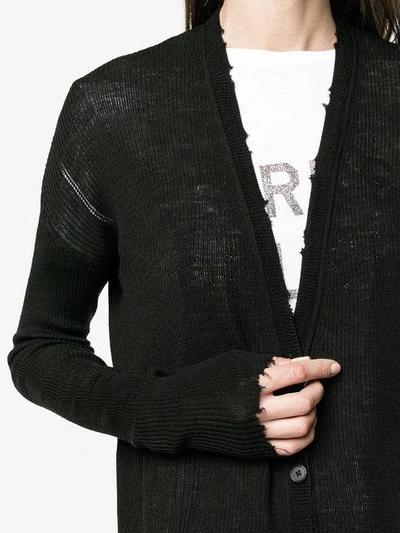 Shop Helmut Lang Lightweight Knitted Cardigan